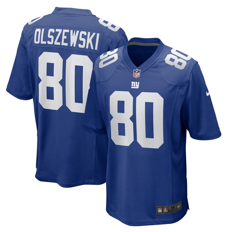 New York Giants Gunner Olszewski Nike Royal Team Game Jersey