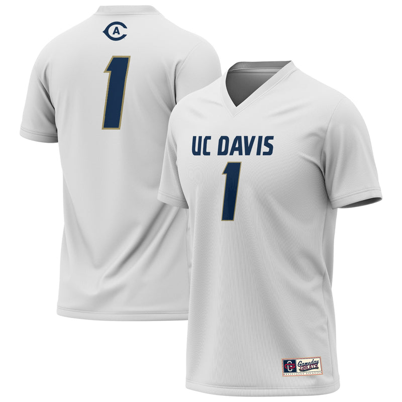 UC Davis Aggies GameDay Greats Lightweight Collegiate Lacrosse Fashion Jersey - White