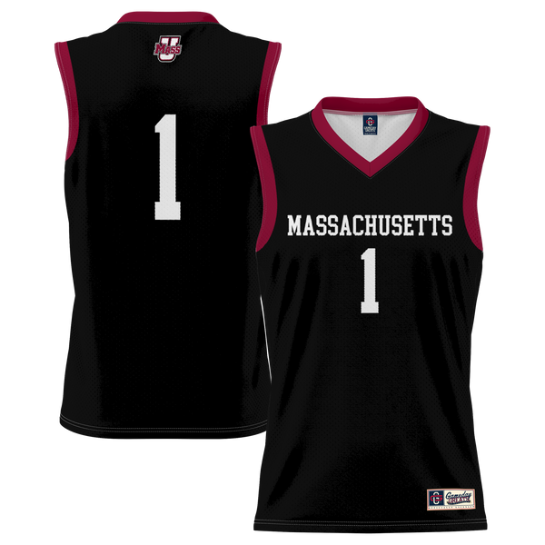 #1 UMass Minutemen GameDay Greats Lightweight Basketball Jersey - Black