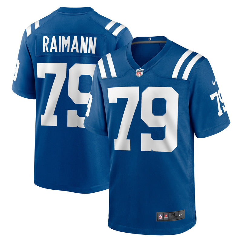 Indianapolis Colts Bernhard Raimann Nike Royal Player Game Jersey