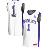 Stephen F Austin Lumberjacks GameDay Greats #1 Basketball Jersey - White