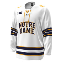 Notre Dame Fighting Irish Under Armour Home Replica Hockey Jersey - White