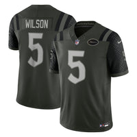 New York Jets Garrett Wilson Nike Gotham Green 2025 Rivalries Collection Stitched Limited Jersey