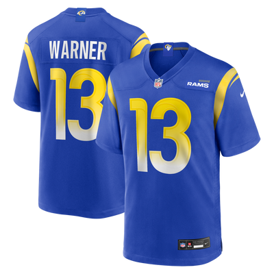 Los Angeles Rams Kurt Warner Nike Royal Game Retired Player Jersey