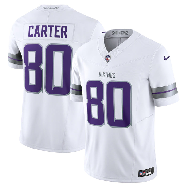Minnesota Vikings Cris Carter Nike White Alternate Vapor F.U.S.E. Retired Player Limited Jersey