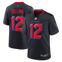 Houston Texans Nico Collins Nike Navy 2nd Alternate Game Jersey