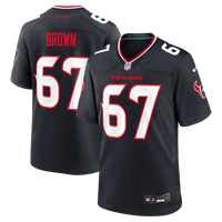 Houston Texans Evan Brown Nike Navy Team Game Jersey
