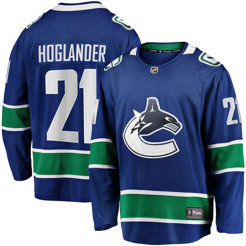Vancouver Canucks Nils Hoglander Fanatics Blue Home Premier Breakaway Player Jersey