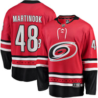 Carolina Hurricanes Jordan Martinook Fanatics Red Alternate Breakaway Player Jersey