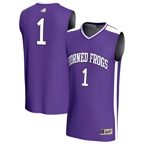 #1 TCU Horned Frogs GameDay Greats Lightweight Collegiate Basketball Fashion Jersey - Purple