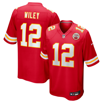 Kansas City Chiefs Jared Wiley Nike Red Game Jersey