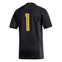 #1 Alabama State Hornets adidas Replica Football Jersey - Black