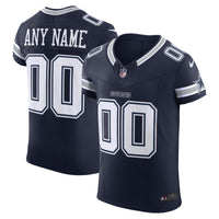 Dallas Cowboys Nike Navy Vapor F.U.S.E. Elite Custom Jersey