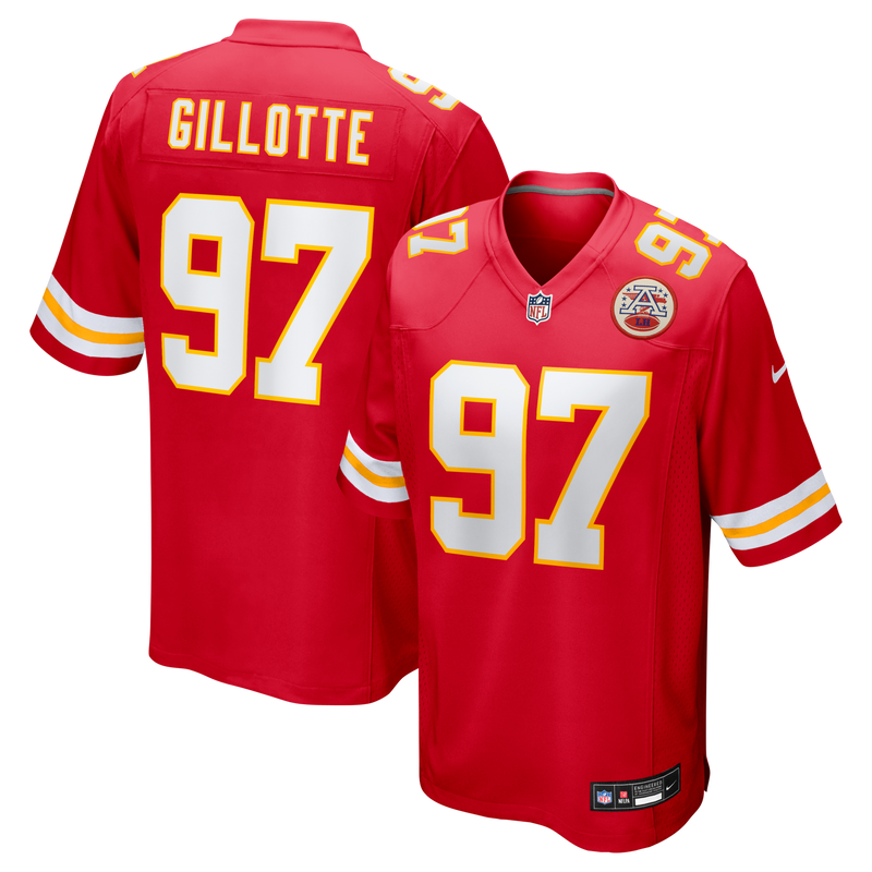 Kansas City Chiefs Ashton Gillotte Nike Red Team Game Jersey