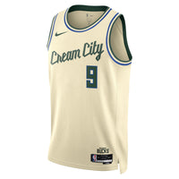 Milwaukee Bucks Nike 2025/26 City Edition Swingman Jersey - Cream - Bobby Portis