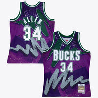 Milwaukee Bucks Mitchell & Ness Ray Allen 2000 Hyper Hoops Swingman Jersey - Purple