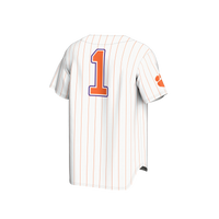#1 Clemson Tigers GameDay Greats Lightweight Baseball Fashion Jersey - White