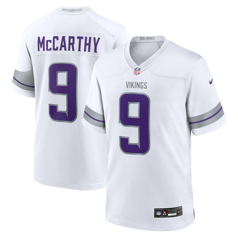 Minnesota Vikings J.J. McCarthy Nike White Alternate Game Player Jersey