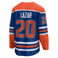 Edmonton Oilers Curtis Lazar Fanatics Royal Home Breakaway Jersey