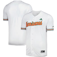 Miami Hurricanes adidas Replica Baseball Jersey - White