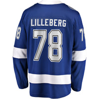 Tampa Bay Lightning Emil Lilleberg Fanatics Blue Home Premier Breakaway Player Jersey