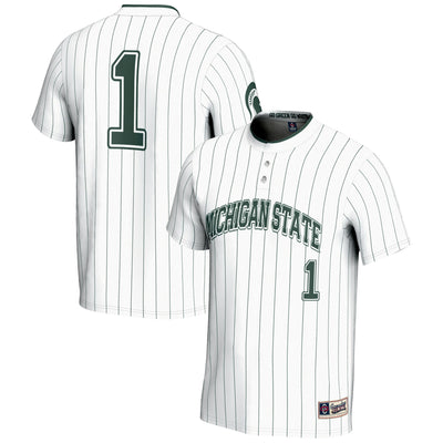 #1 Michigan State Spartans GameDay Greats Lightweight Softball Jersey - White