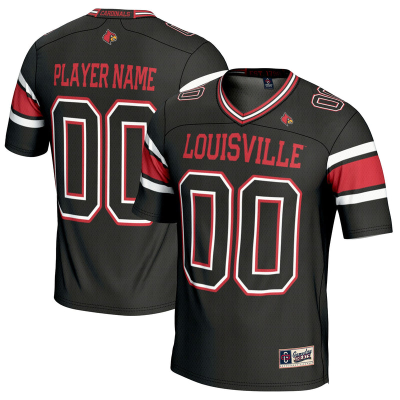 Louisville Cardinals GameDay Greats NIL Pick-A-Player Football Jersey - Black