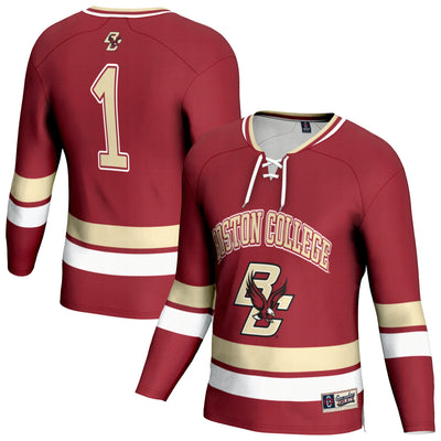 Boston College Eagles GameDay Greats Lightweight Hockey Team Fashion Jersey - Maroon