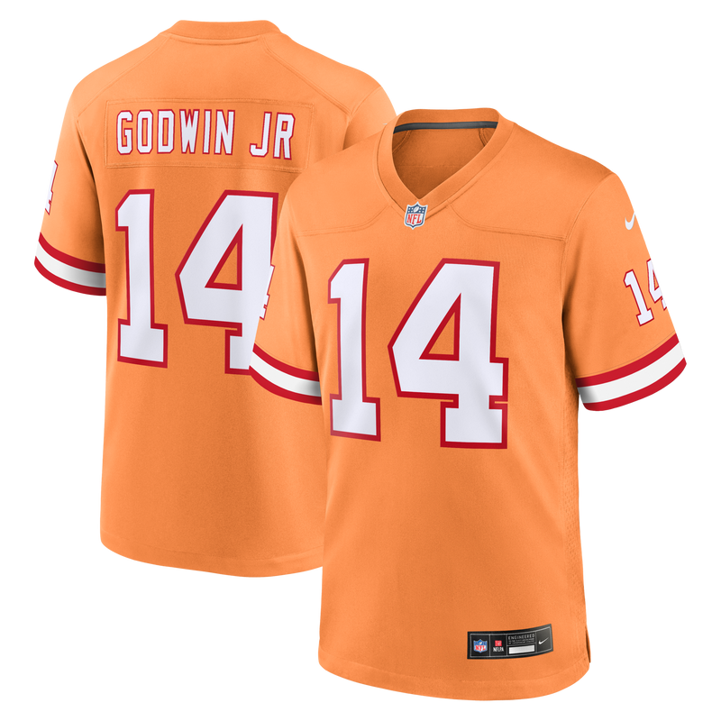 Tampa Bay Buccaneers Chris Godwin Jr. Nike Orange Alternate Game Player Jersey