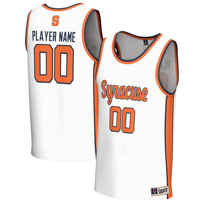 Syracuse Orange GameDay Greats NIL Pick-A-Player Basketball Lightweight Jersey - White