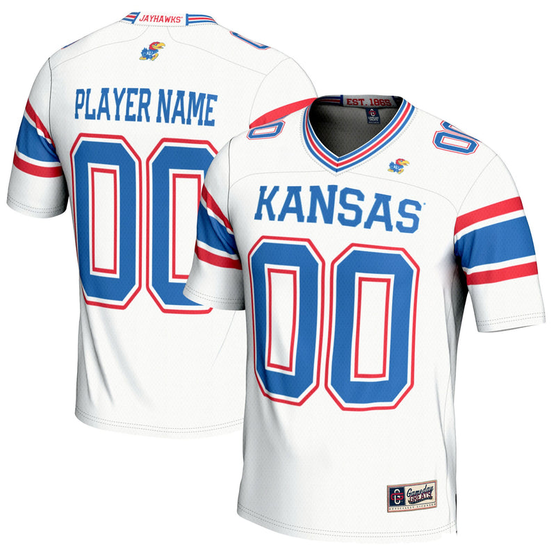 Kansas Jayhawks GameDay Greats NIL Pick-A-Player Football Jersey - White