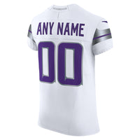 Minnesota Vikings Nike White Vapor F.U.S.E. Elite Custom Jersey