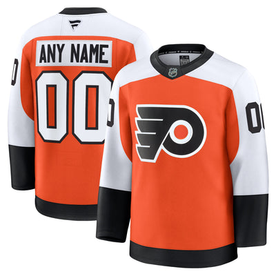Philadelphia Flyers Fanatics Orange Home Premium Custom Jersey