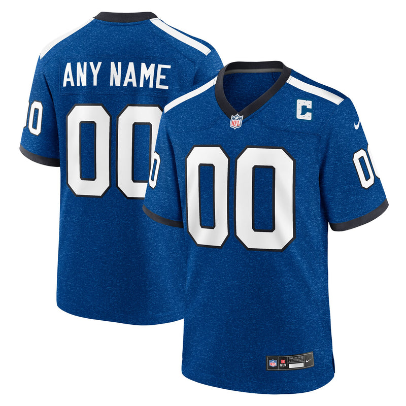 Indiana Nights Indianapolis Colts Nike Blue Alternate Custom Game Jersey