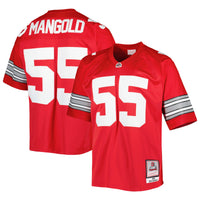 Nick Mangold Ohio State Buckeyes Mitchell & Ness Authentic Jersey - Scarlet