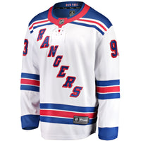 New York Rangers Mika Zibanejad Fanatics White Away Premier Breakaway Player Jersey