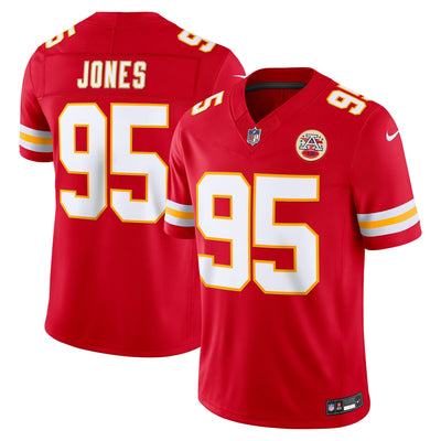 Kansas City Chiefs Chris Jones Nike Red Team Vapor F.U.S.E. Stitched Limited Jersey