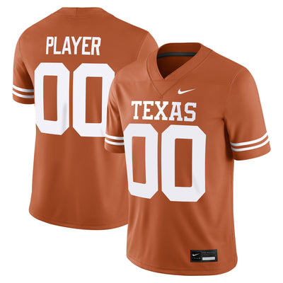 Texas Longhorns Nike NIL Pick-A-Player Game Jersey - Texas Orange