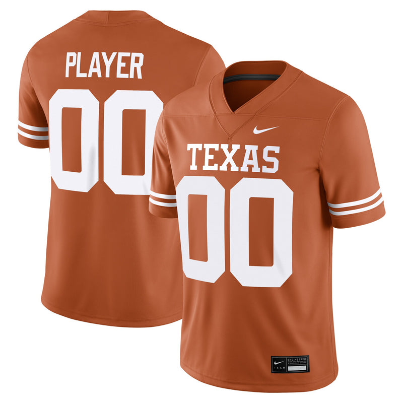 Texas Longhorns Nike NIL Pick-A-Player Game Jersey - Texas Orange