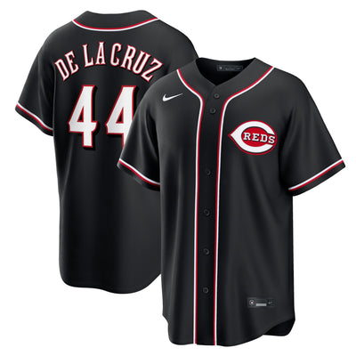 Cincinnati Reds Elly De La Cruz Nike Fashion Replica Black Out Jersey