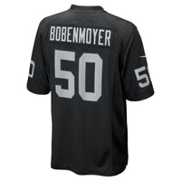 Las Vegas Raiders Jacob Bobenmoyer Nike Black Game Player Jersey