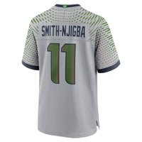 Seattle Seahawks Jaxon Smith-Njigba Nike Wolf Gray 2025 Rivalries Collection Game Jersey