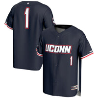 #1 UConn Huskies GameDay Greats Lightweight Baseball Jersey - Navy