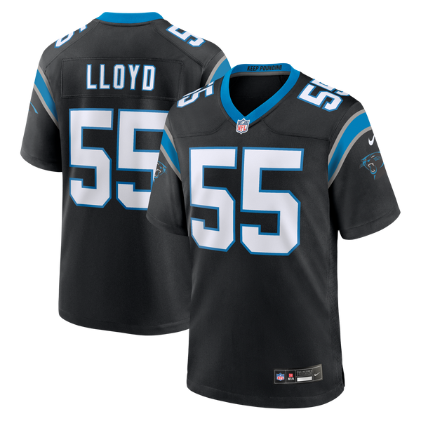 Carolina Panthers Devin Lloyd Nike Black Team Game Jersey