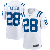 Indianapolis Colts Jonathan Taylor Nike White Game Jersey