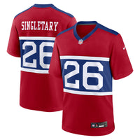 New York Giants Devin Singletary Nike Century Red Alternate Player Game Jersey