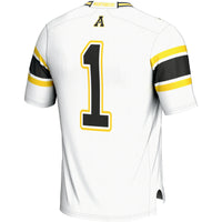 #1 Appalachian State Mountaineers GameDay Greats Endzone Football Jersey - White