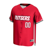 Rutgers Scarlet Knights GameDay Greats NIL Pick-A-Player Lightweight Baseball Jersey - Scarlet