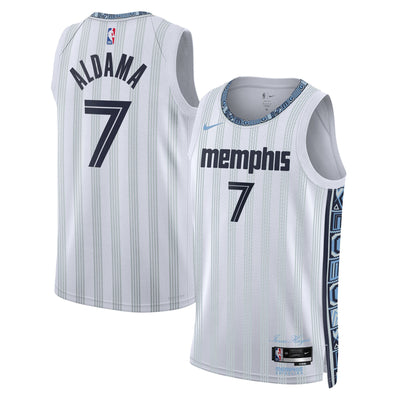 Memphis Grizzlies Nike 2025/26 City Edition Swingman Jersey - Gray - Santi Aldama