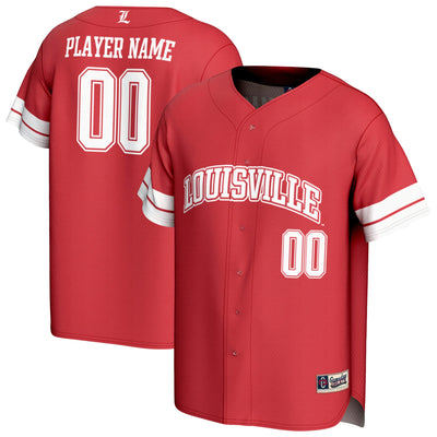 Louisville Cardinals GameDay Greats NIL Pick-A-Player Baseball Lightweight Jersey - Red